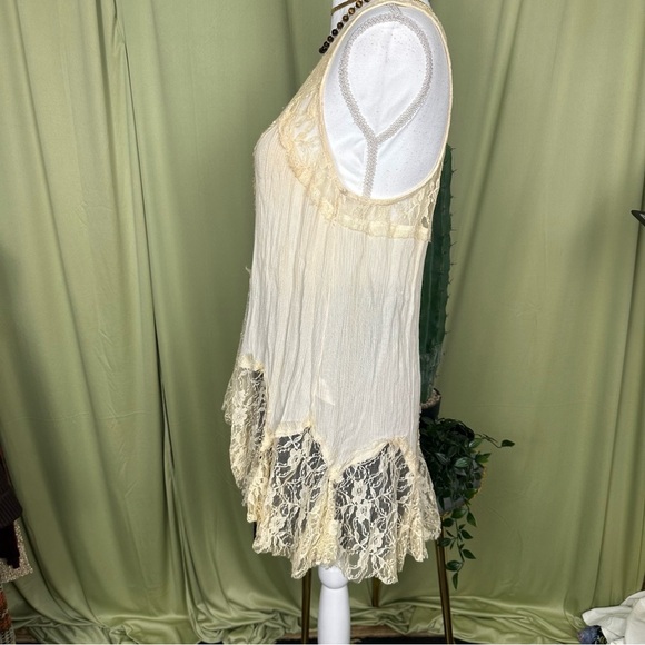 Maurices Cream Lace Boho Women's Tunic - Picture 6 of 8